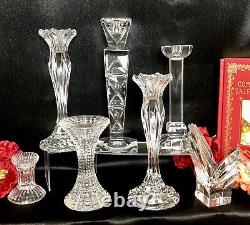 Candle Holders Set Mixed Styles / Sizes Wedding Holiday Centerpiece Set of 7