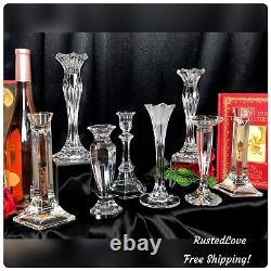 Candle Holders Set Mixed Styles / Sizes Wedding Holiday Centerpiece Set of 8