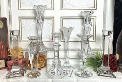 Candle Holders Set Mixed Styles / Sizes Wedding Holiday Centerpiece Set of 8