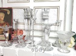 Candle Holders Set Mixed Styles / Sizes Wedding Holiday Centerpiece Set of 9