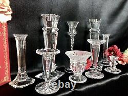 Candle Holders Set Mixed Styles / Sizes Wedding Holiday Centerpiece Set of 9