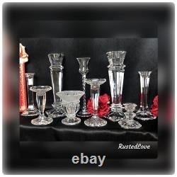 Candle Holders Set Mixed Styles / Sizes Wedding Holiday Centerpiece Set of 9