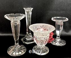 Candle Holders Set Mixed Styles / Sizes Wedding Holiday Centerpiece Set of 9
