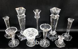 Candle Holders Set Mixed Styles / Sizes Wedding Holiday Centerpiece Set of 9
