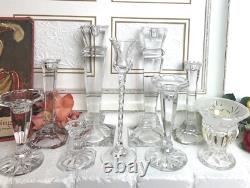 Candle Holders Set Mixed Styles / Sizes Wedding Holiday Centerpiece Set of 9