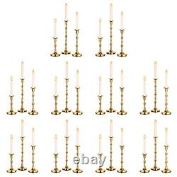 Candle Holders for Candlesticks 10 Sets/30 Pcs Bulk Thin 10 sets / 30 pcs Gold