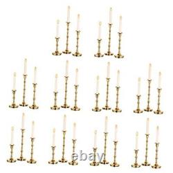 Candle Holders for Candlesticks 10 Sets/30 Pcs Bulk Thin Candlesticks Holders