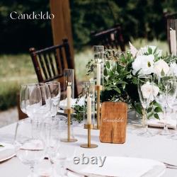 Candlestick Candle Holder Gold Hurricane Taper Candle Holders for Wedding Gl