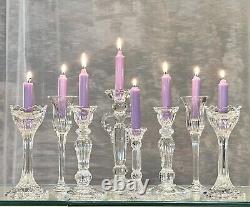 Candlesticks Glass Table Centerpiece Crystal Candle Holders Wedding Decor 8 Pc