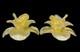 Cenedese Vetreria Murano Art Glass Candleholders Gold Flake