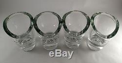 Champagne MOET & CHANDON A set of 4 Candle Holders Glass, Photophore NEW