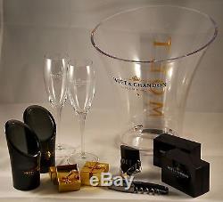 Champagne Moet & Chandon Large Packet Ice Bucket Candle Stopper Menu Holder NEW