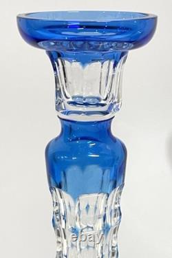Christian Lacroix Pair Of Glass Candlesticks Candle Holders