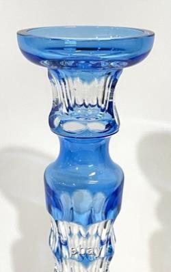Christian Lacroix Pair Of Glass Candlesticks Candle Holders