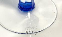 Christian Lacroix Pair Of Glass Candlesticks Candle Holders