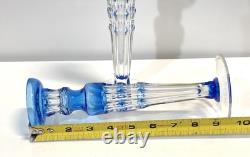 Christian Lacroix Pair Of Glass Candlesticks Candle Holders