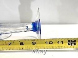 Christian Lacroix Pair Of Glass Candlesticks Candle Holders