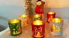 Christmas Glass Candle Holders Set Of 6 Cozy Decor