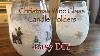 Christmas Glittery Wine Glass Candle Holders Easy Diy Dollar Tree U0026 Target Supplies