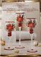 Christmas Hand Painted Glass Candle Holders Set Of 3 15.55 13.58 11.61