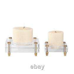 Claire 6.25 inch Candleholder (Set of 2) 6.25 inches wide by 6.25 inches
