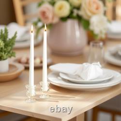 Classic Glass Taper Candle Holders Elegant Decorative Candle Stands High