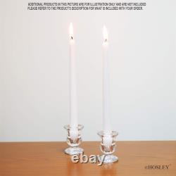 Classic Glass Taper Candle Holders Elegant Decorative Candle Stands High