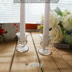Classic Glass Taper Candle Holders Elegant Decorative Candle Stands High