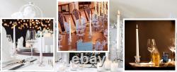 Classic Glass Taper Candle Holders Elegant Decorative Candle Stands High Classic Glass Taper Candle Holders Elegant Decorative Candle Stands High