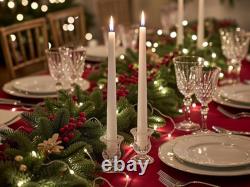 Classic Glass Taper Candle Holders Elegant Decorative Candle Stands High