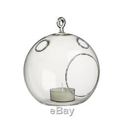 Clear 4.5 inches Air Plant Terrarium Glass Orb Hanging Globe Candle Holder 48pc