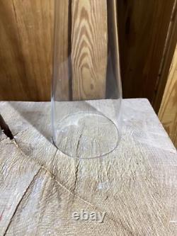 Clear Glass Candlestick Holder 23 Elegant in Excellent Condition