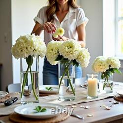 Clear Glass Cylinder Vases 48-Pack Floating Candle Holders