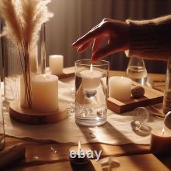 Clear Glass Cylinder Vases 48-Pack Floating Candle Holders