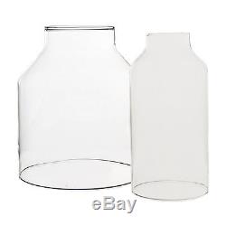 Clear Glass Hurricane Candle Globle Holder Lamp Chimney Dome Shaped 6 Sets of 4P