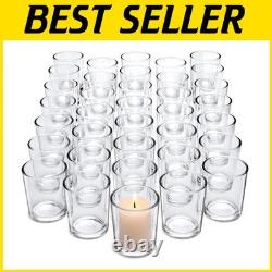 Clear Glass Votive Candle Holders Set of 72