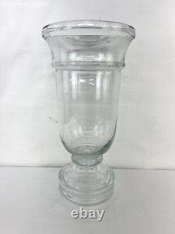 Clear Massive Pillar Hurricane Candle Glass Holder for 4 Diameter Candles