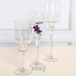 Clear Raised Cylinder Glass Vases Centerpieces and Candle Holders Decorations