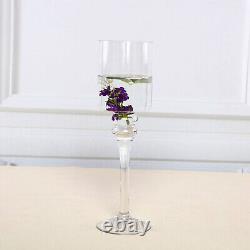 Clear Raised Cylinder Glass Vases Centerpieces and Candle Holders Decorations