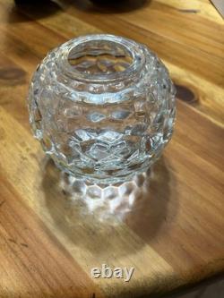 Clear cut glass votive candle holder Set Of 30