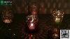 Colorful Glass Candle Holder With Beautiful Candlelight