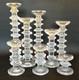 Complete Set Of 8 Iittala Finland Festivo Candle Holders Sticks Glass Finland