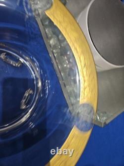 Console Centerpiece Bowl Candlestick Candle holders Gold Cambridge Glass Bordero