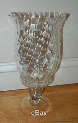 Crabtree & Evelyn Large Huricane Glass Candle holders with Glass Base