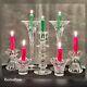 Crystal Candle Holders Table Centerpiece Candlesticks Glass Wedding Decor 7 Pc