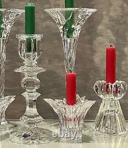 Crystal Candle Holders Table Centerpiece Candlesticks Glass Wedding Decor 7 Pc