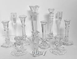 Crystal Candle Holders Vintage Candle Sticks Wedding Centerpiece Candle Set 11