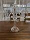 Crystal Clear Made In Slovakia 3 Arm Candlestick Candelabra With Crystal Prisms