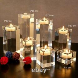 Crystal Glass Hanging Candle Holder Christmas Wedding Dinner Party Home Decor