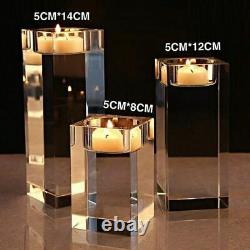 Crystal Glass Hanging Candle Holder Christmas Wedding Dinner Party Home Decor